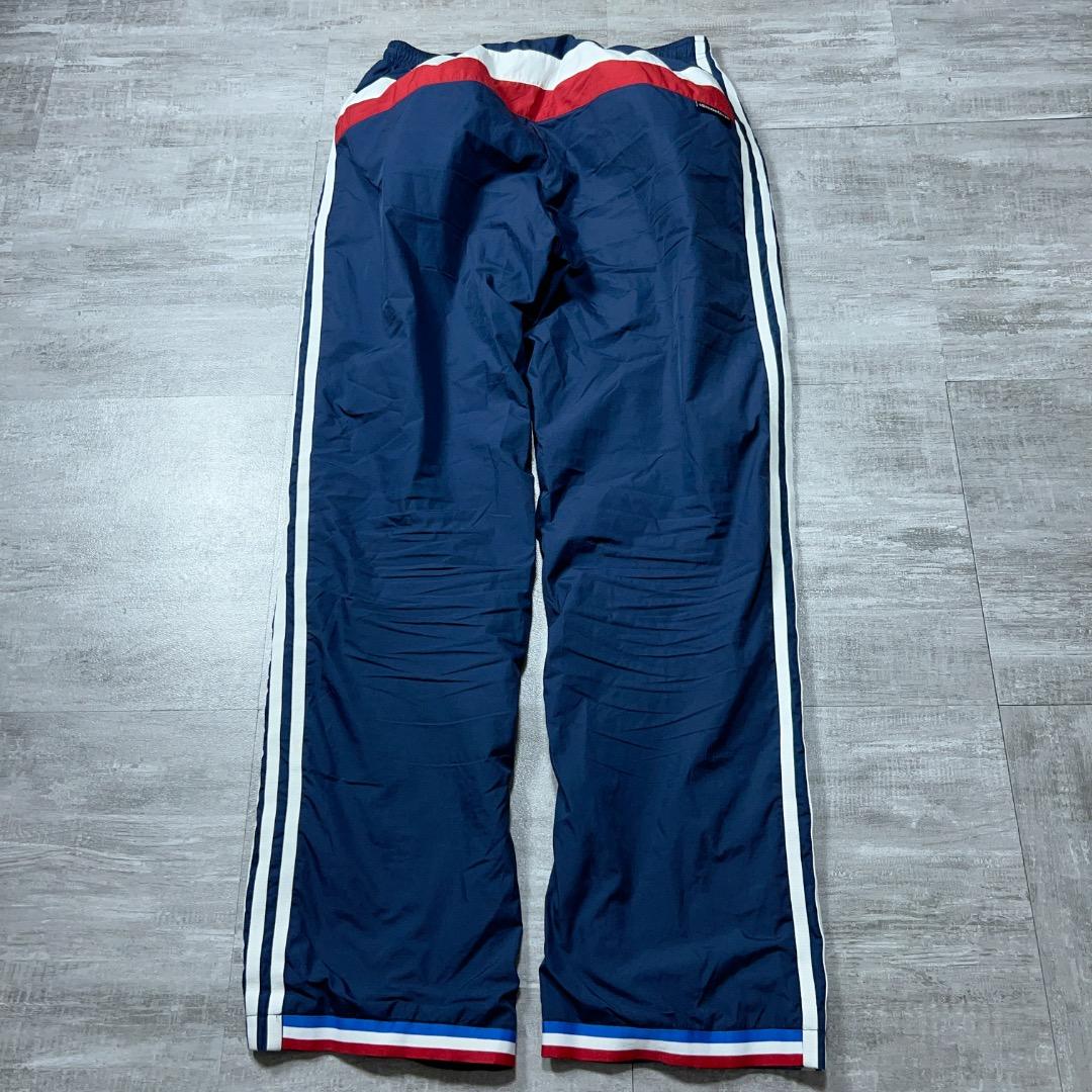 美品 adidas 防寒 裏地 ウィンドブレーカー上下セット メンズ Mネイビー