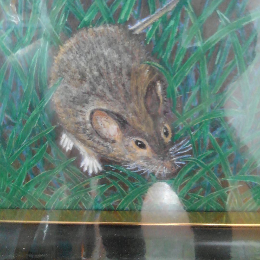 フクロウと月　50号サイズ