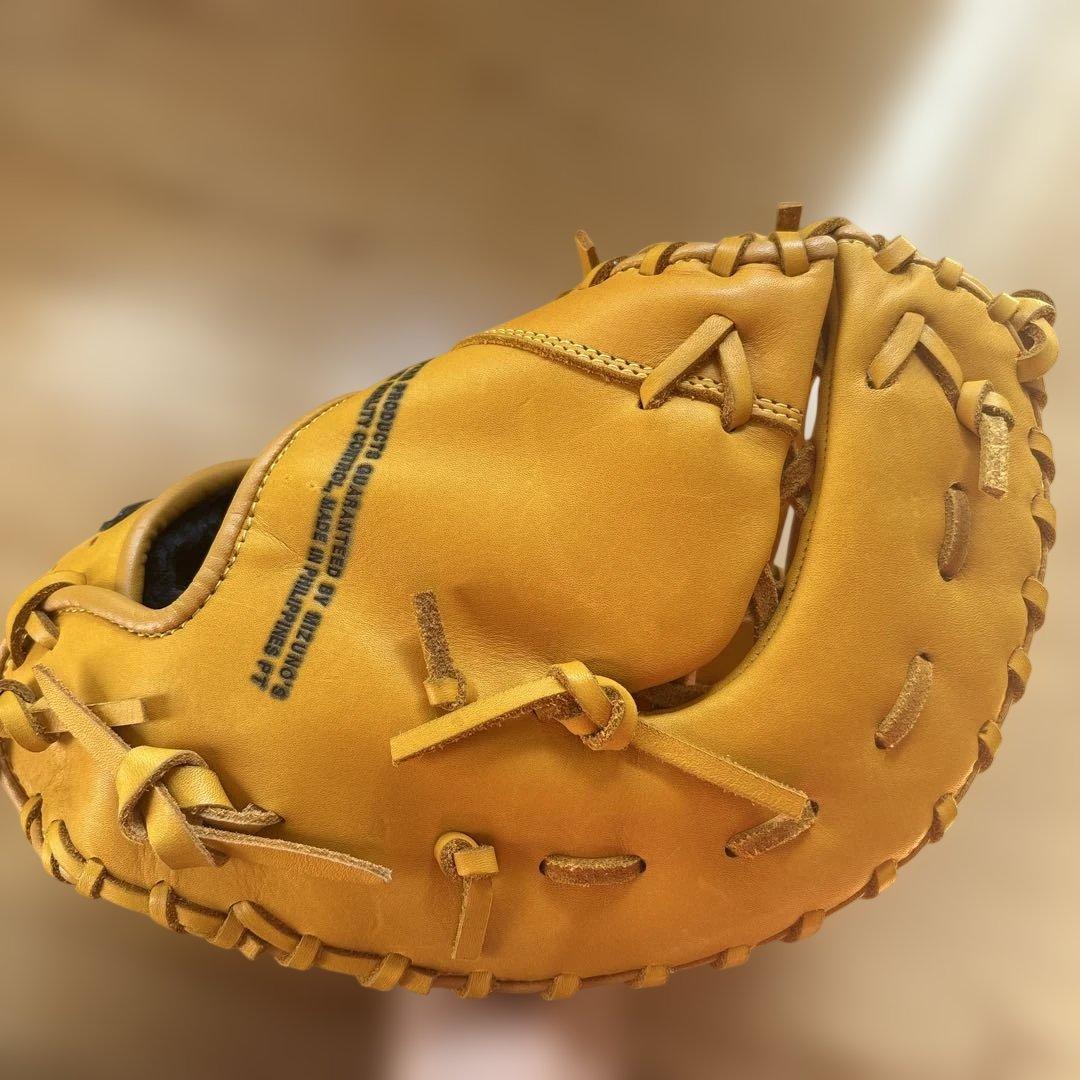 「未使用 ミズノ ファーストミット 左投げ用 ジュニア 軟式 野球 グローブ」