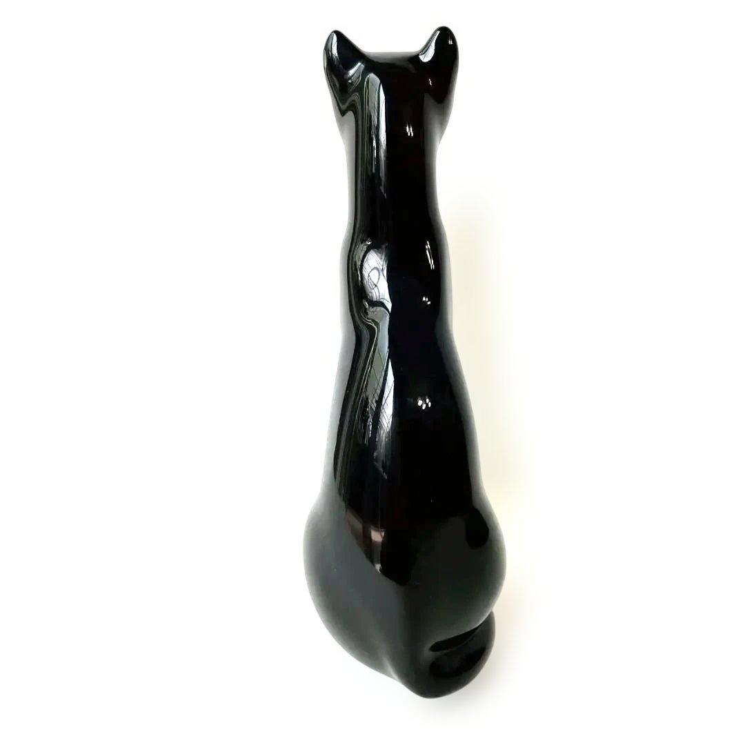 【稀少】オールド バカラ BACCARAT 16cm 黒猫