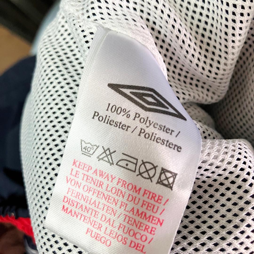 UMBRO　トラックパンツ　ネイビー　ジャージ　ロゴ　メッシュ　フィットネス