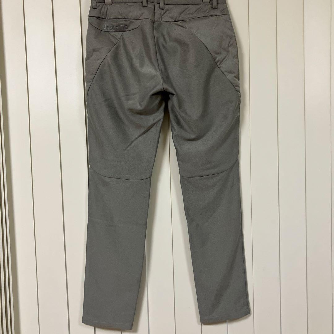 DESCENTE ライトグレー フリースパンツ ゴルフ サイズO(XL)