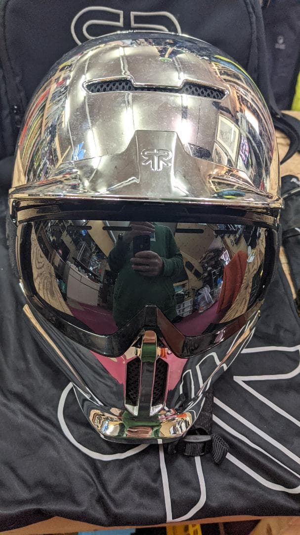 スキー・スノーボードアクセサリー RUROC RG1-DX HELMET + 2 LENSE + BAG M/L