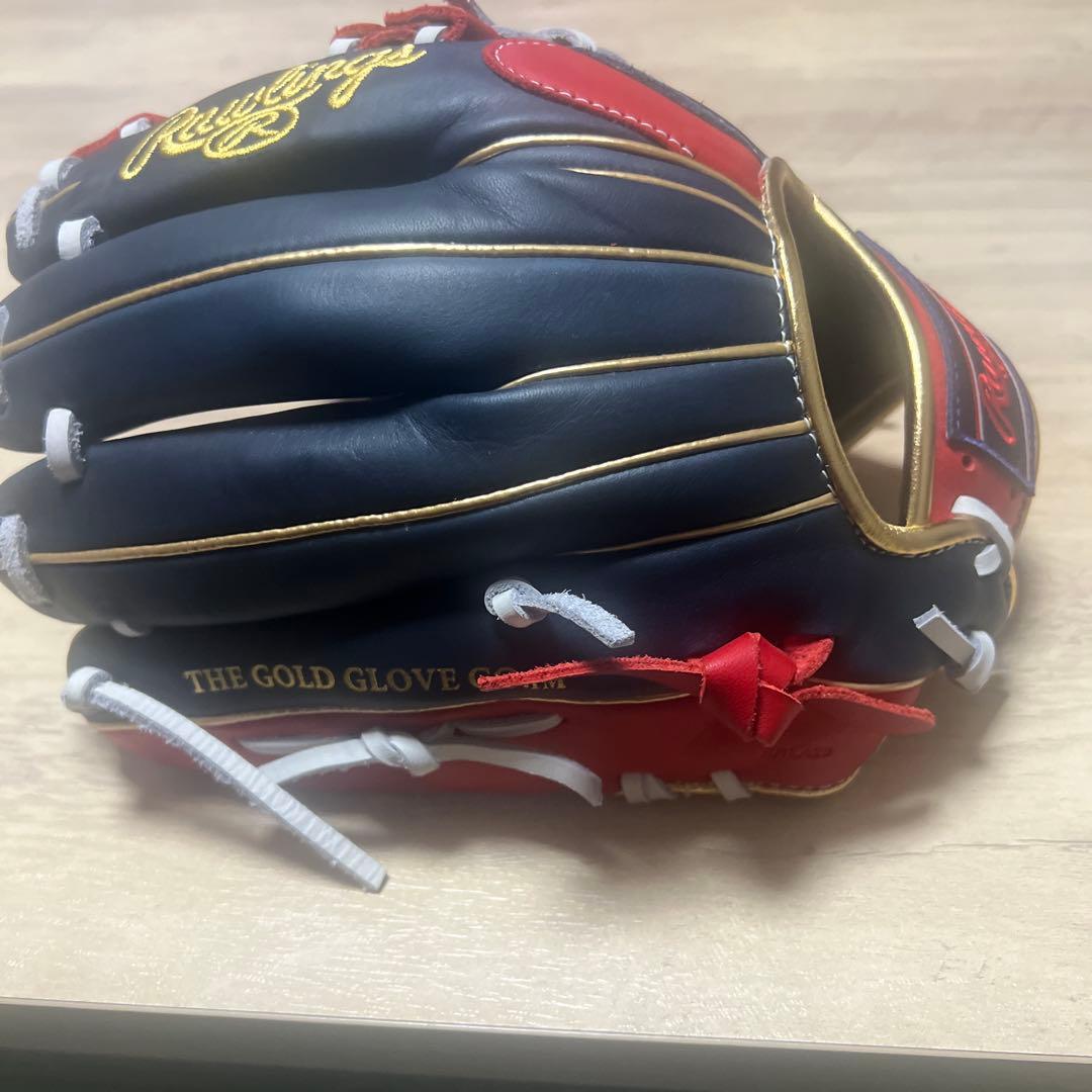 Rawlings ES-L1287 軟式グローブ ネイビー/レッド