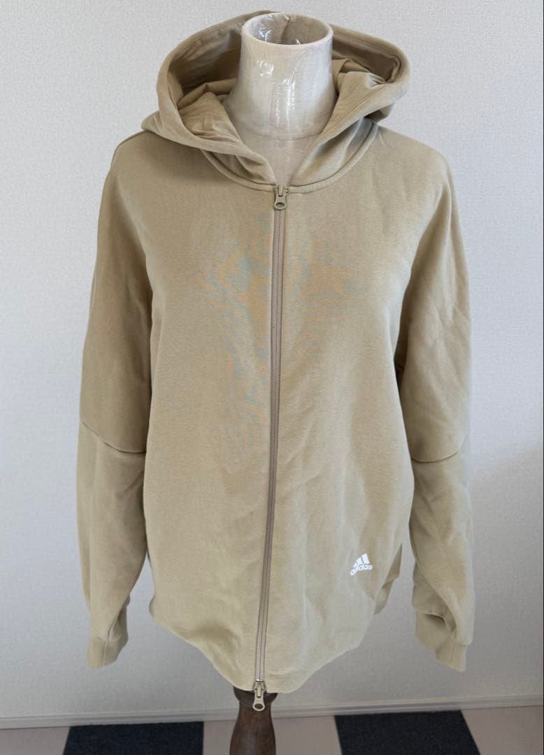 adidas ジャージ上下セット ベージュ/黒