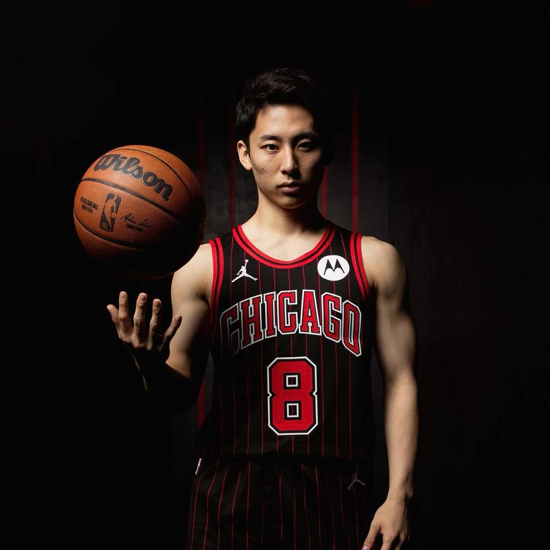 河村勇輝　シカゴ・ブルズ NIKE NBA スウィングマン ジャージ ユースL