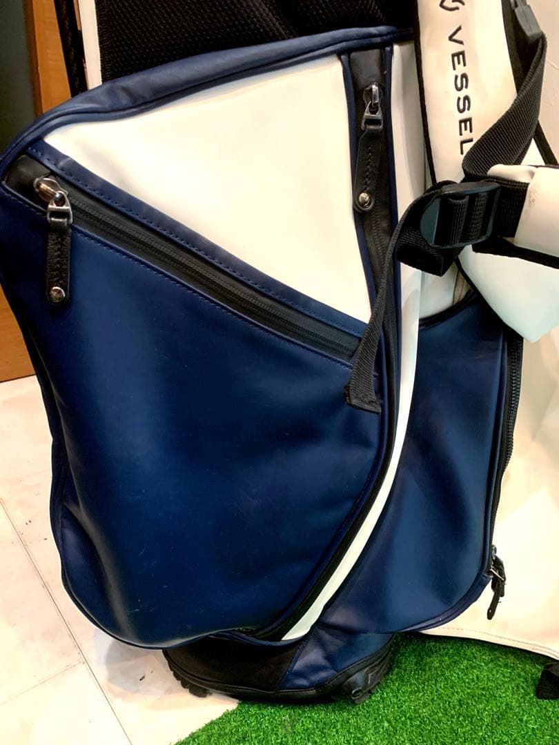 希少　完売　ベゼル　プレイヤー　ホワイト　ネイビー　スタンド　キャディバッグ