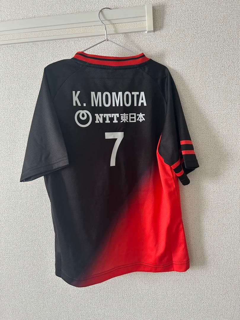 NTT東日本 K. MOMOTA シャツ SS 黒赤