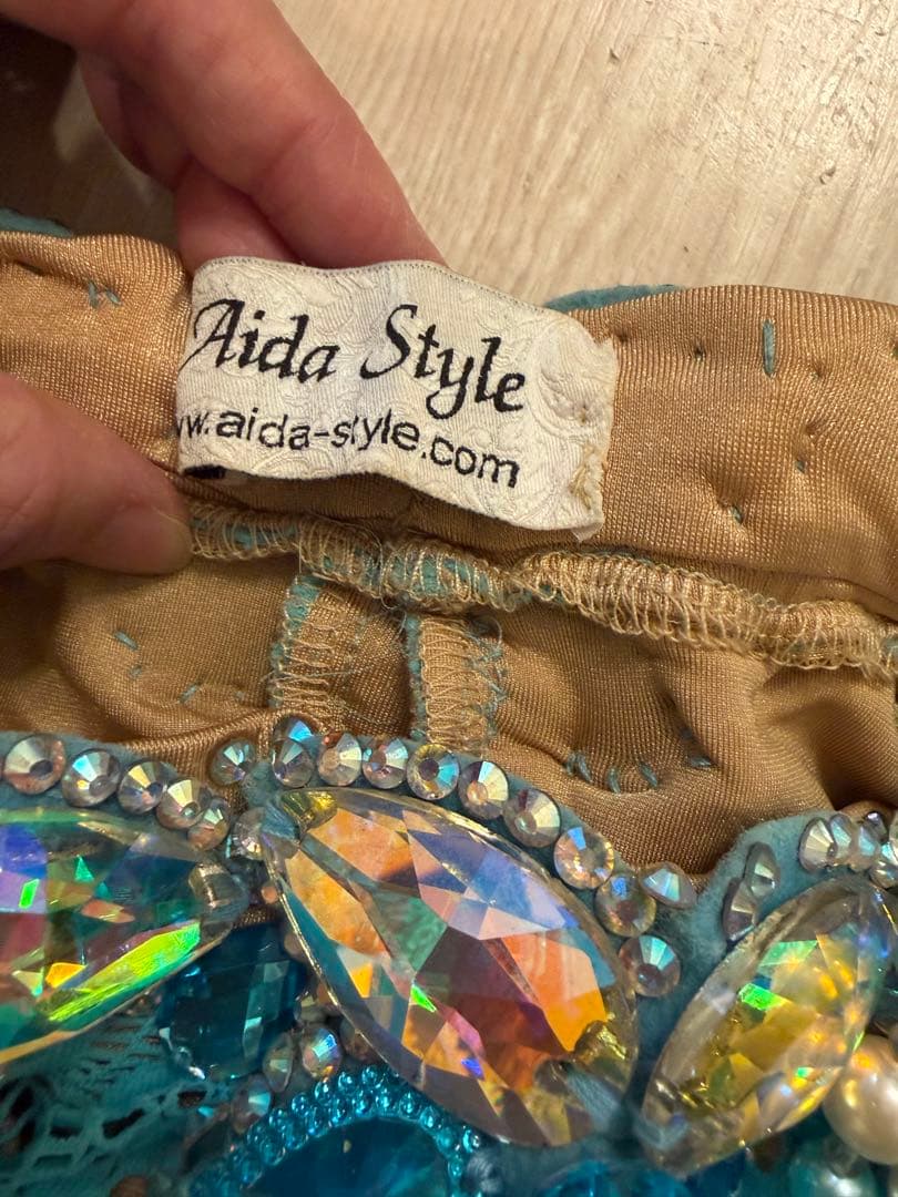 【美品】Aida Style ベリーダンス衣装　水色