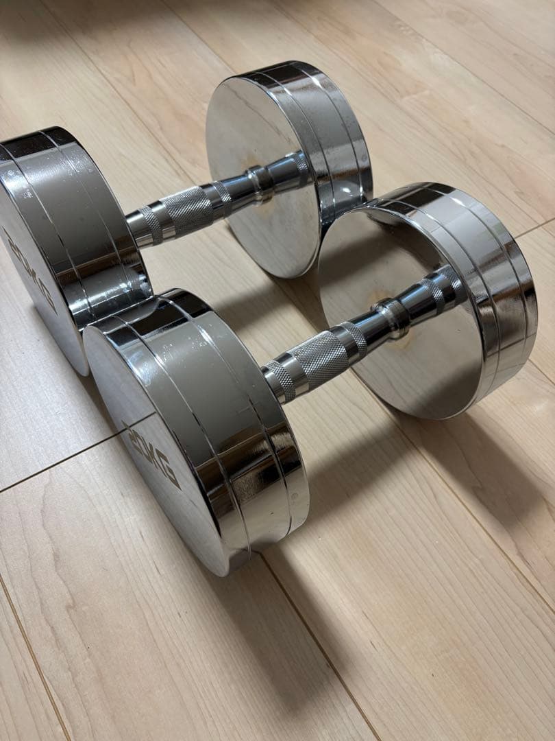 クロームダンベル　20kg 2個　40kg 引き取り限定