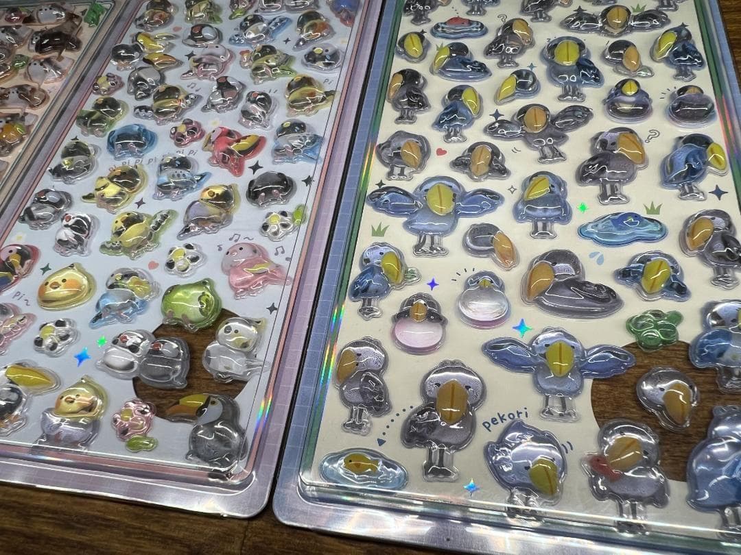 【正規品】ボンボンドロップシール3点セット ハシビロコウ レッサーパンダ トリ