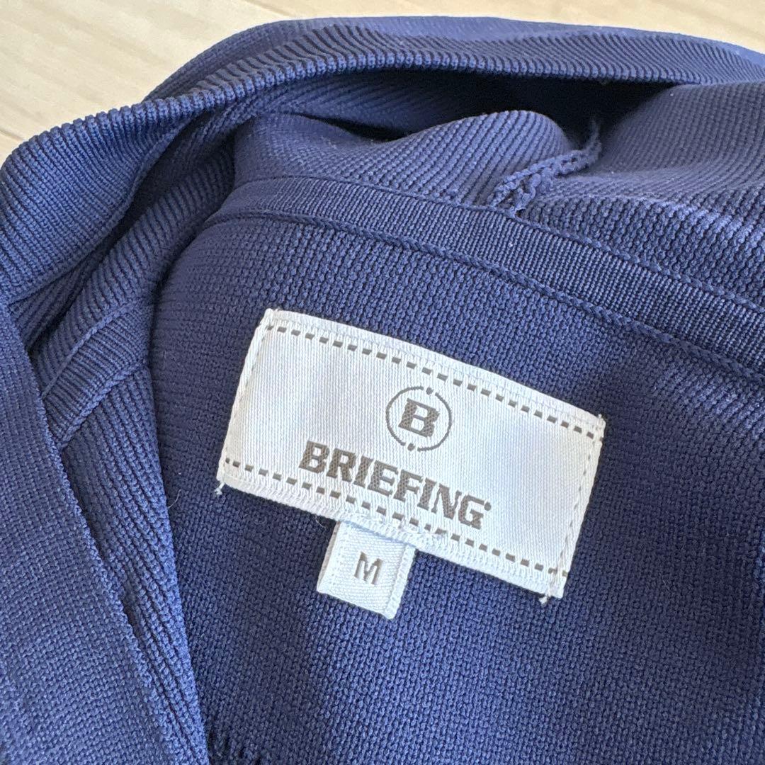 BRIEFING ネイビー フルジップ フード付き　レディースM