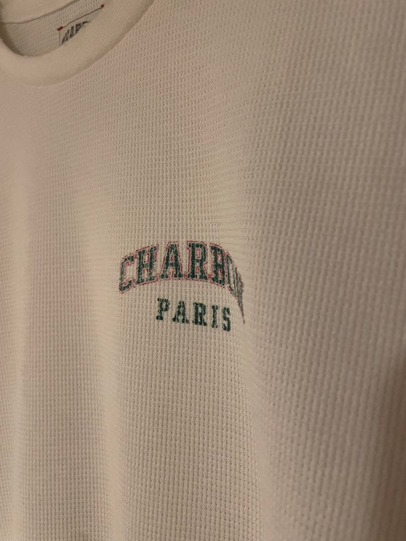 ウォーキング・ランニングウェア charbon PIGMENT DYE WAFFLE NO-SLEEVE