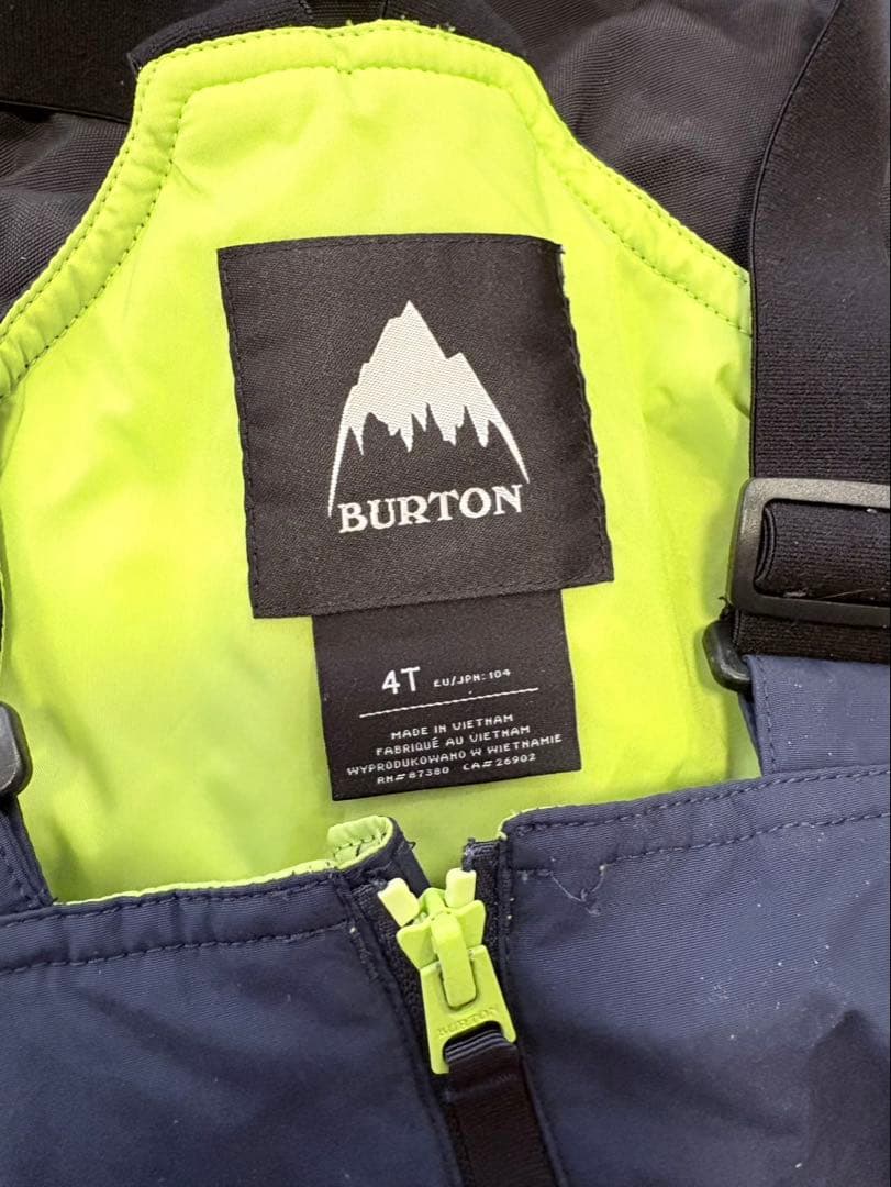 BURTON キッズオーバーオール　スキー　スノボ　104サイズ