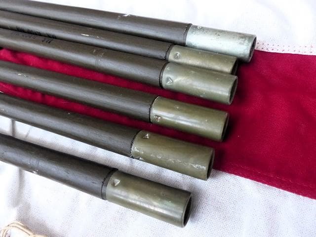 1968” 米軍実物 ナム戦 デッド!　テントポール　6本セット 軍幕 261