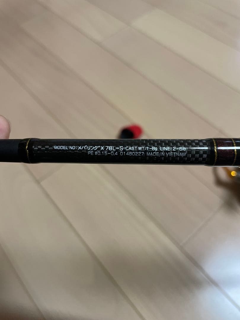 MEBARING X 78L-S 7'8\" ライトアジングロッド