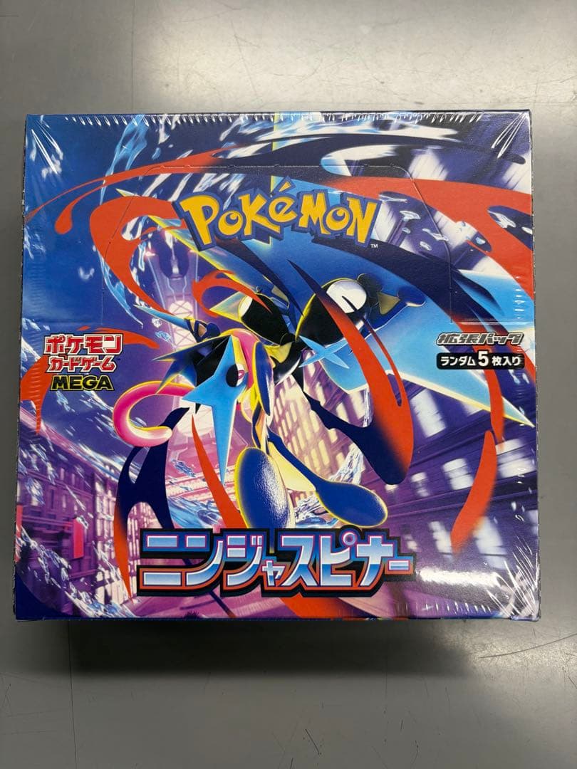 新品未開封シュリンク付きポケモンカードゲーム ニンジャスピナー MEGA