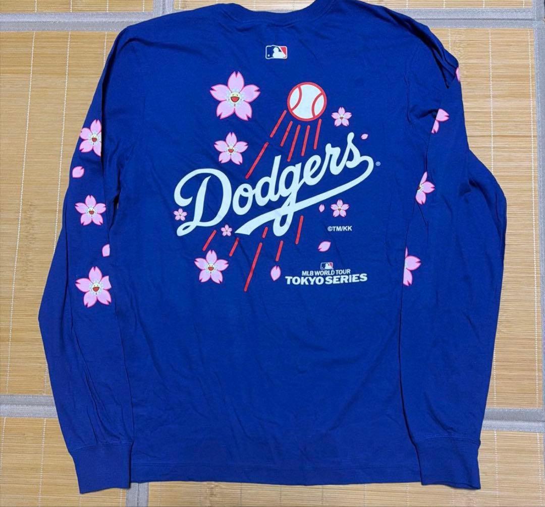 MLB東京開幕シリーズ 村上隆x MLB ドジャース ロンt tシャツ　M