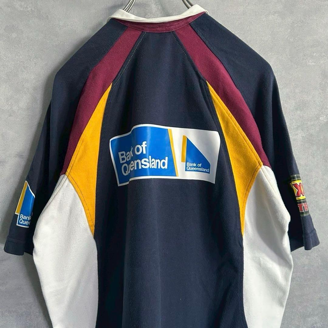 00's Canterbury クイーンランドレッズ 半袖 ラガーシャツ