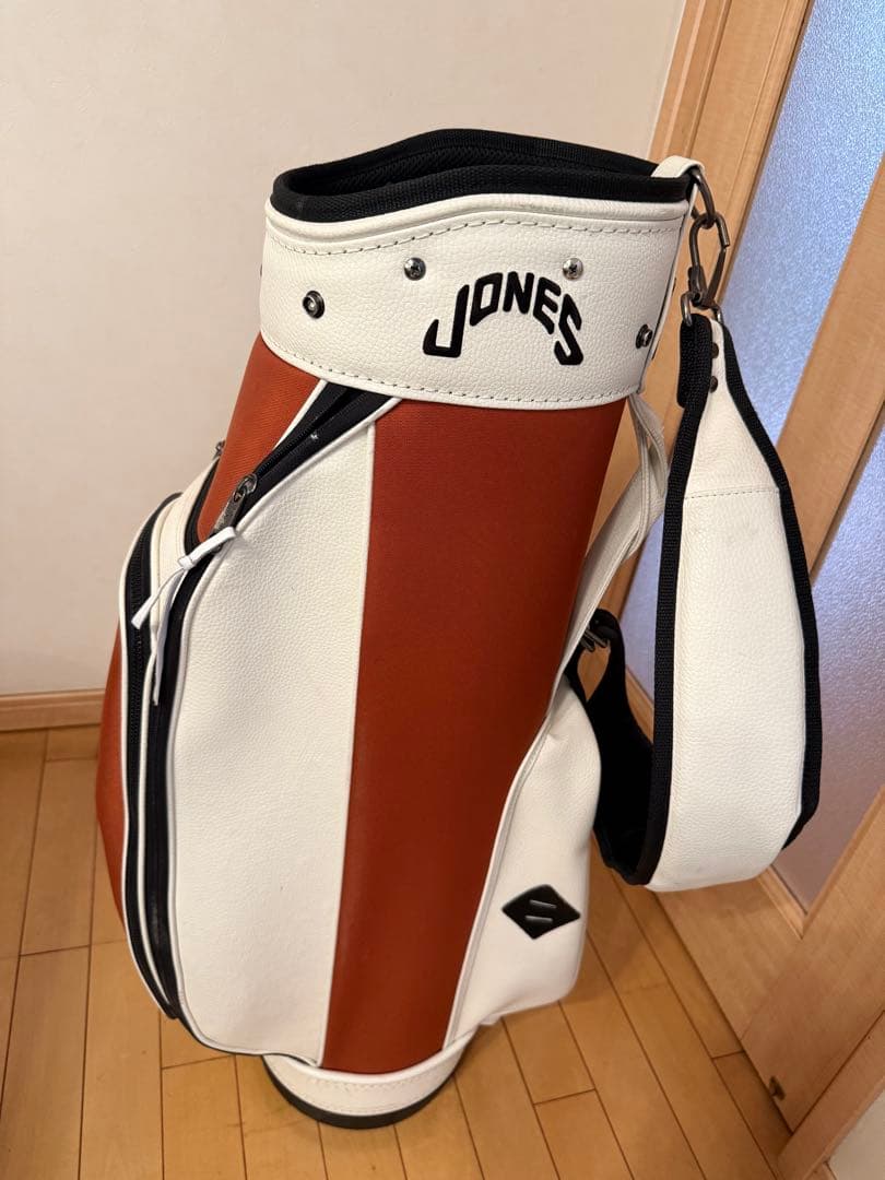 JONES キャディバッグ ブラウン・ホワイト