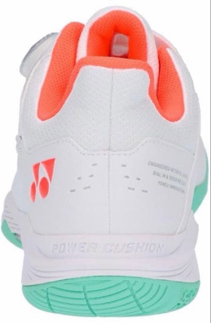 YONEX バドミントンシューズ ダイヤル パワークッション22.5cm 白