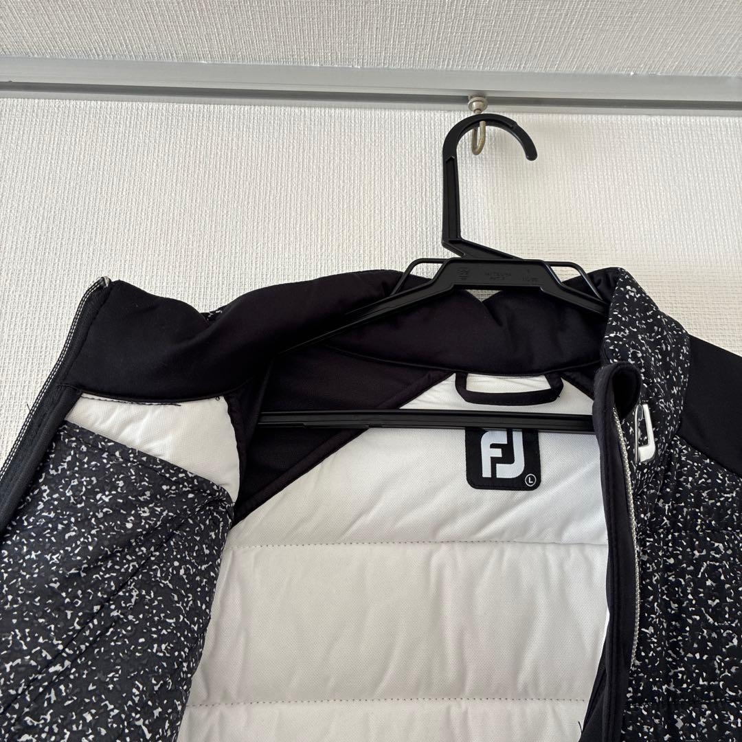 フットジョイ 秋冬 ゴルフ 中綿入りジャケット 黒色メンズ Ｌサイズ