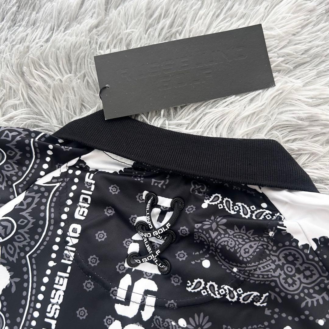 新品　ラッセルノ　セットアップ　ハーフジップ　ポロシャツ　ハーフパンツ　バンダナ