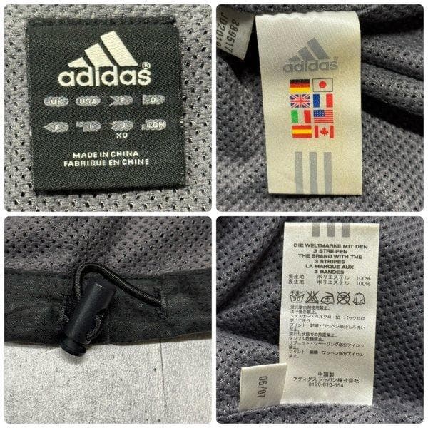 00s Y2K adidas 黒金 ポリエステル 上下 セットアップ アディダス