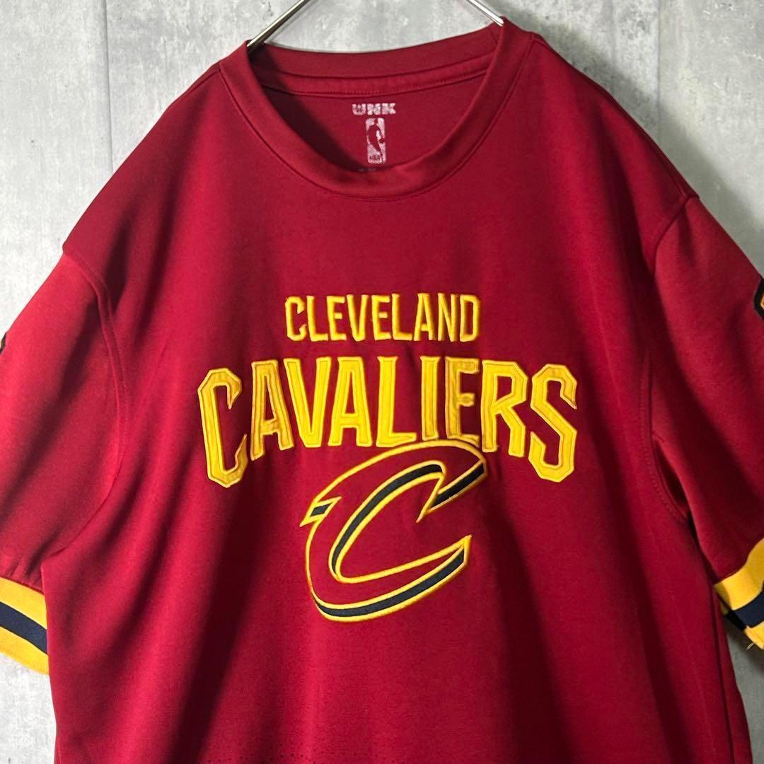 希少 NBA キャバリアーズ 刺繍ロゴ ゲームシャツ 半袖