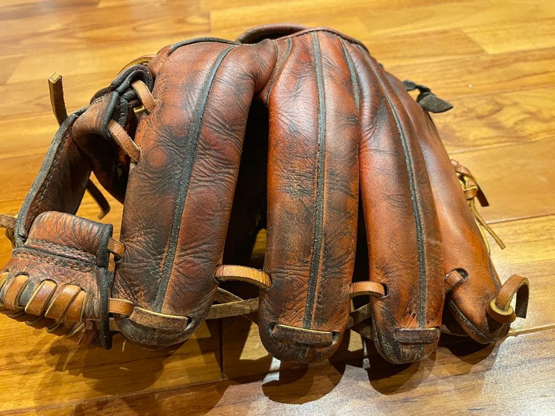 レザー製 硬式野球グローブ ブラウン