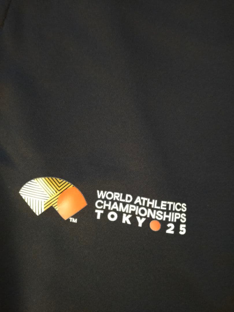 世界陸上東京2025 ジャージパンツ アシックス サイズM ブラック