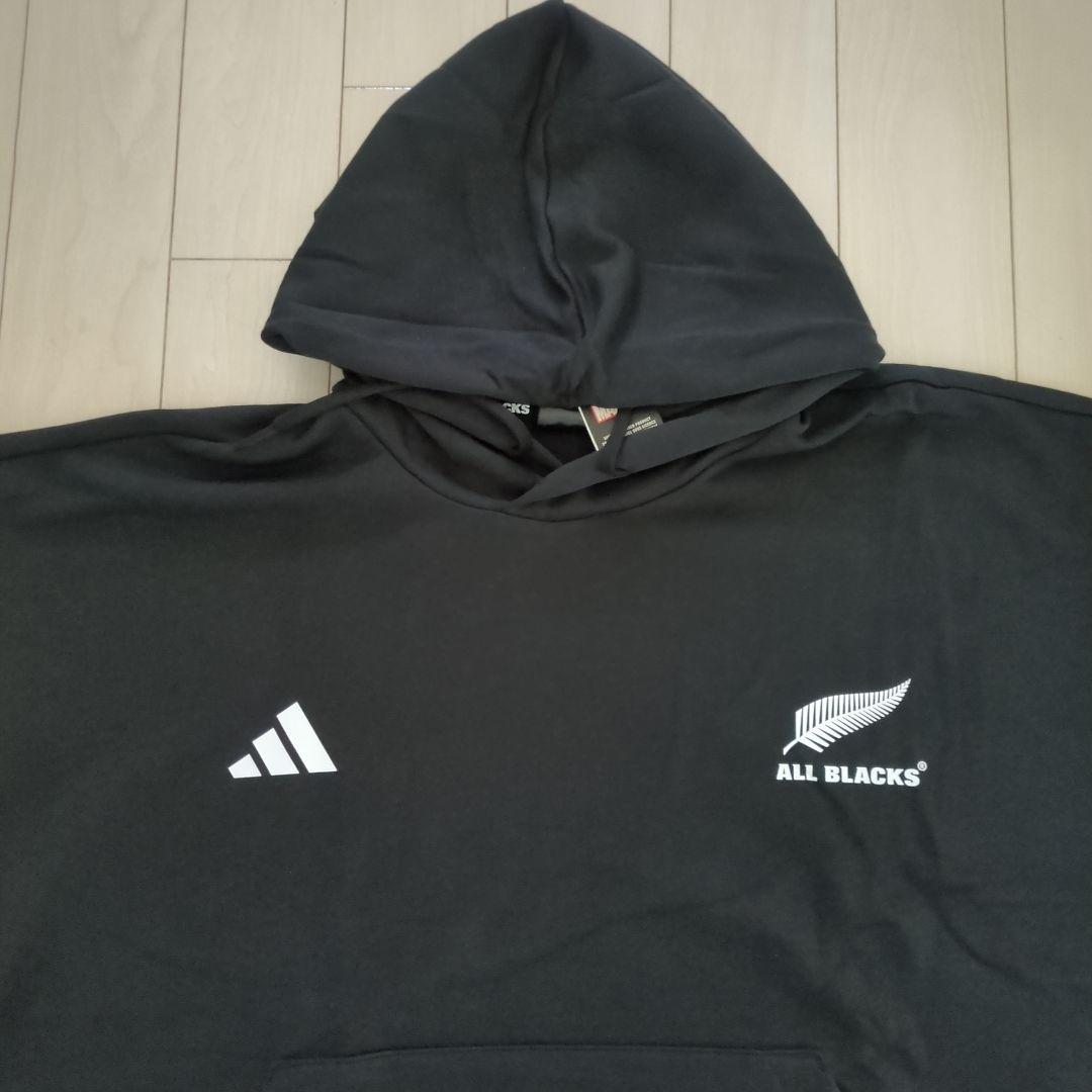 【新品・稀少サイズ3XL】アディダスオールブラックス x MARVELフーディー