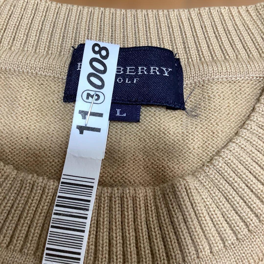 BURBERRY レディースセーター L ベージュ ストライプ