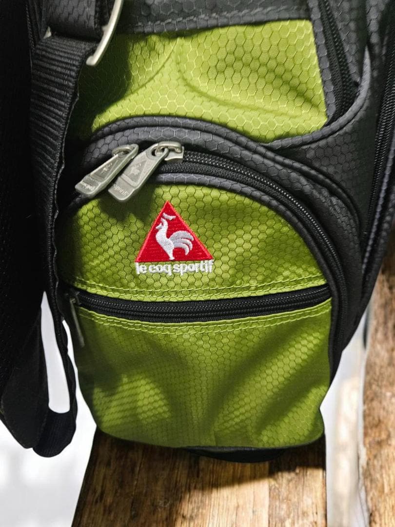 S送料無料/　le coq sportif ゴルフバッグ オリーブグリーン