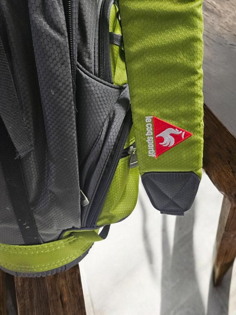 S送料無料/　le coq sportif ゴルフバッグ オリーブグリーン
