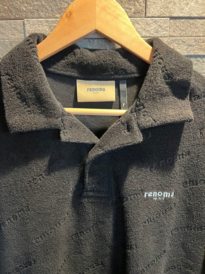 renoma golf　セットアップ　黒　上下XL
