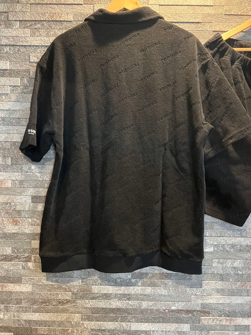 renoma golf　セットアップ　黒　上下XL