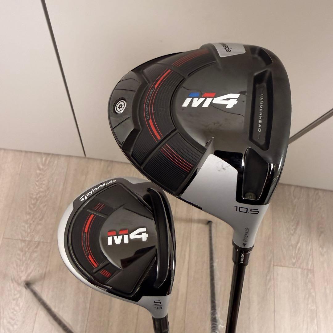 TaylorMade M4 ドライバー フェアウェイウッド 2本セット 1W5W