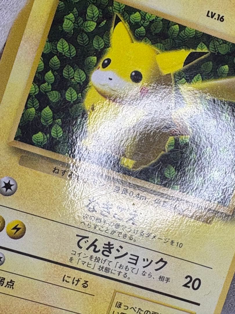 ピカチュウ 旧裏 コロコロ 付録 光沢有り 誤植版(Ken Sugimori)