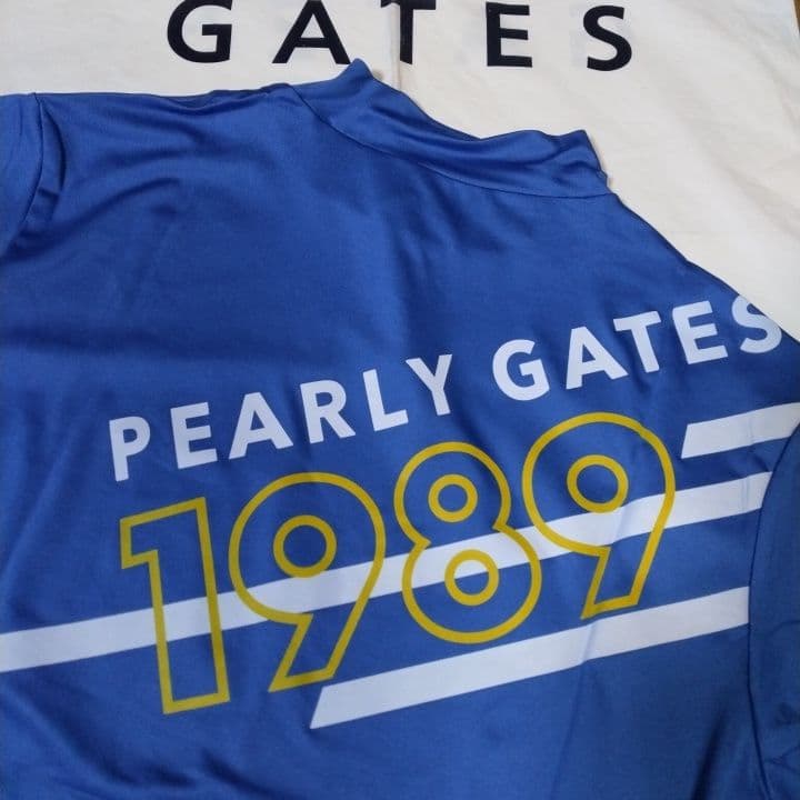⭐新品未使用⭐PEARLYGATES⭐半袖⭐モック⭐青⭐サイズ5⭐
