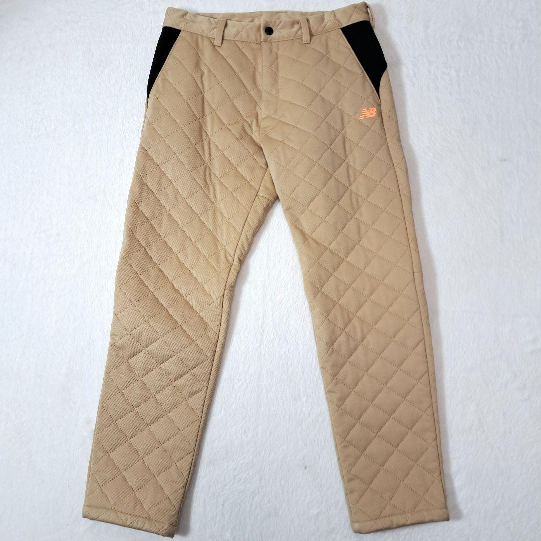 NEW BALANCE GOLF キルティングパンツ 中綿 ベージュsize 4