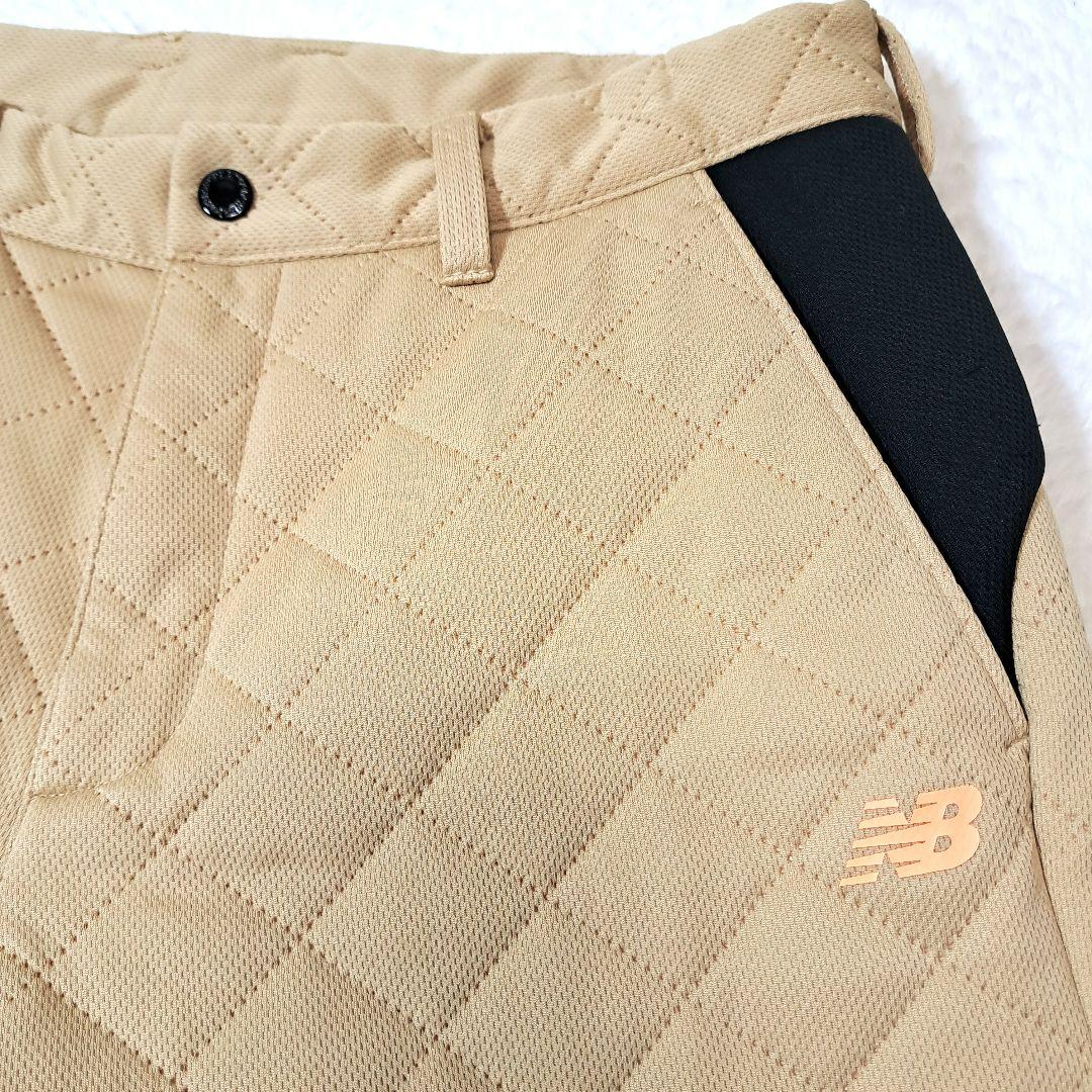 NEW BALANCE GOLF キルティングパンツ 中綿 ベージュsize 4