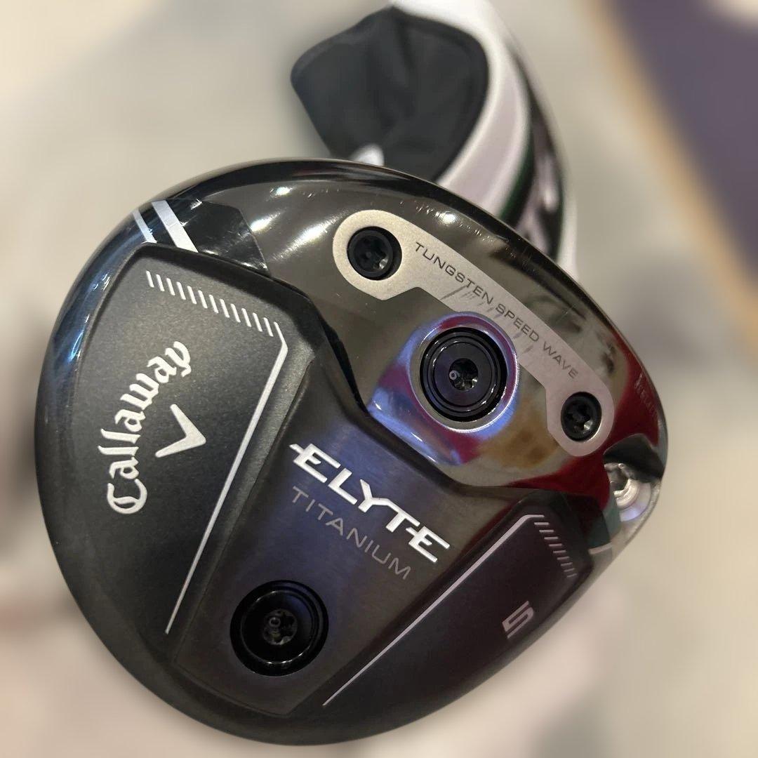 最高の飛距離！高性能！ELYTE TITANIUM 5w ヘッド、ヘッドカバー