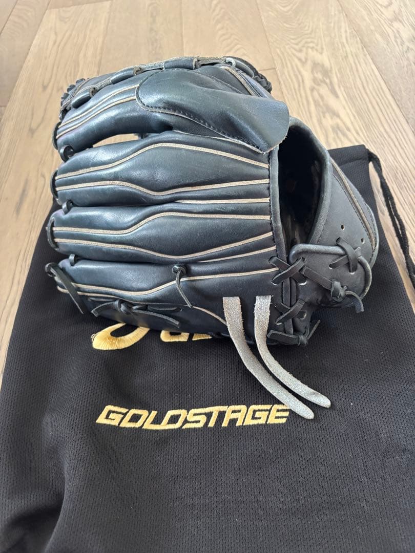 ASICS GOLDSTAGE 軟式野球グローブ ネイビ
