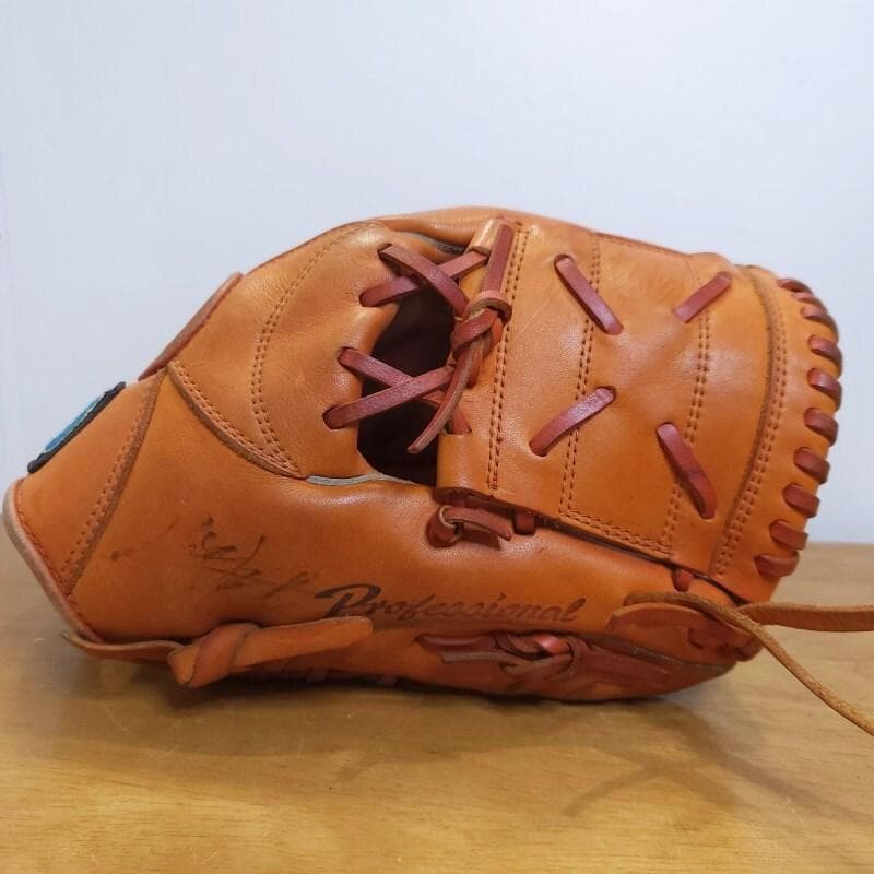 ミズノ 仁志敏久モデル 巨人 Mマークラベル 激レア 内野用 軟式グローブ