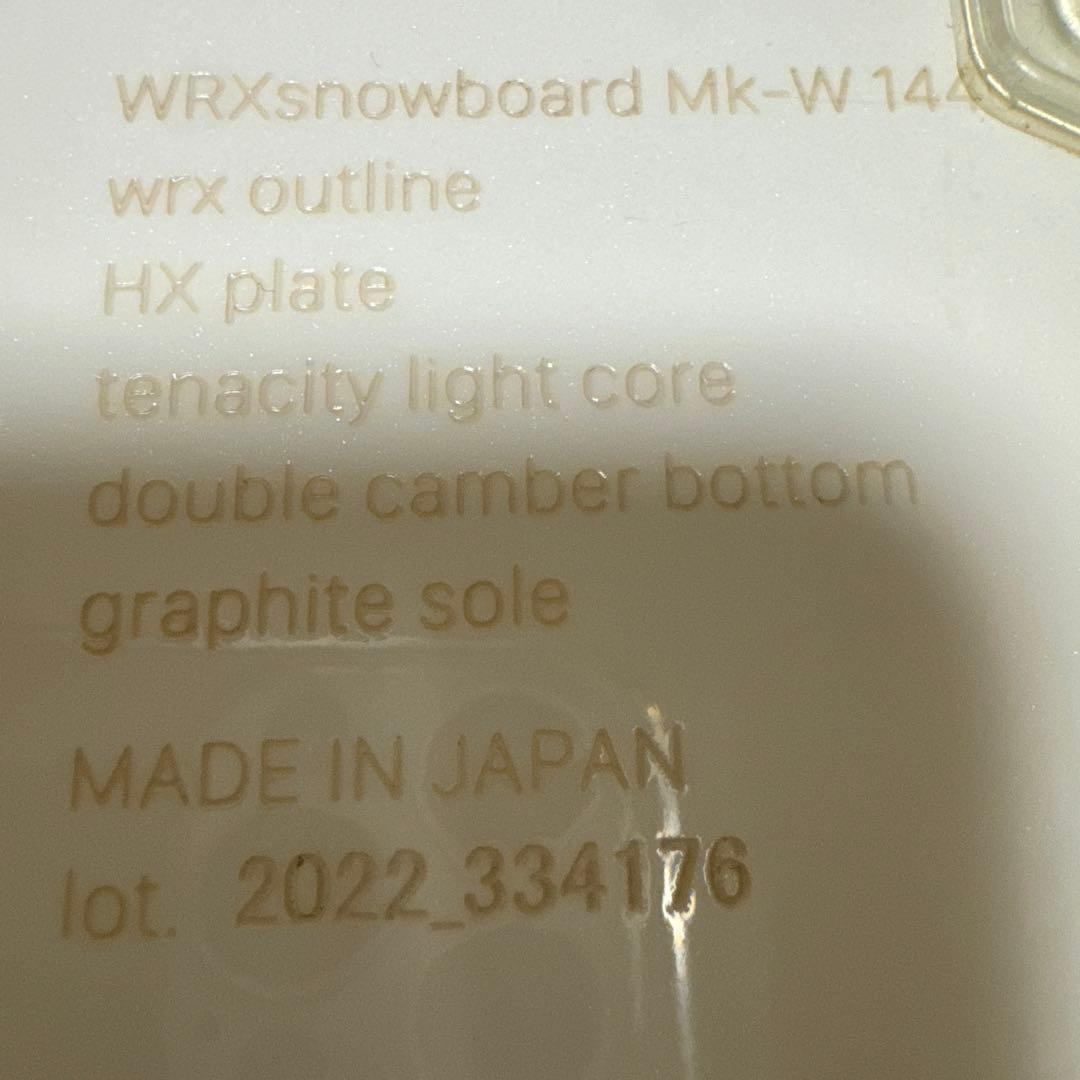 スノーボード WRX board Mk-W 144