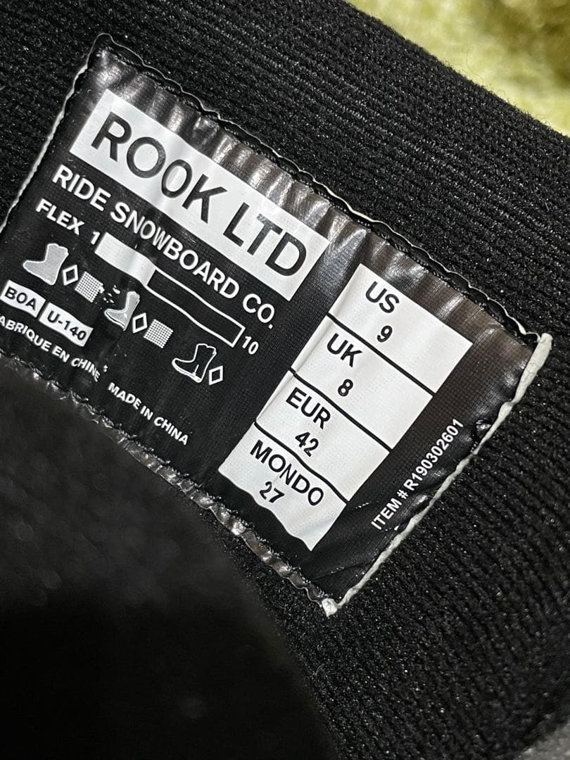 RIDE ROOK LTD スノーボードブーツ　ライド　27cm boa