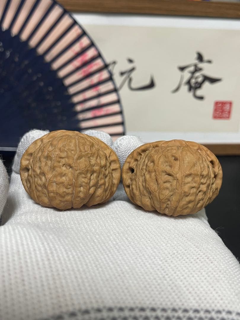 ❤️新入荷❤️No.648❤️文玩くるみ（文玩核桃） 精配南瓜墩