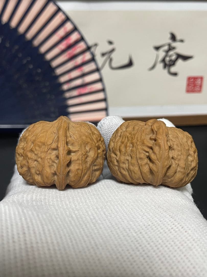 ❤️新入荷❤️No.648❤️文玩くるみ（文玩核桃） 精配南瓜墩