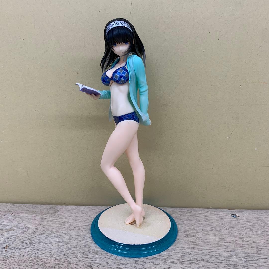 ［中古品］鷺沢文香 紺碧の境界 水着 1/8スケールフィギュア wave